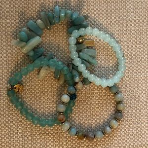 Beaded stretch bracelets
